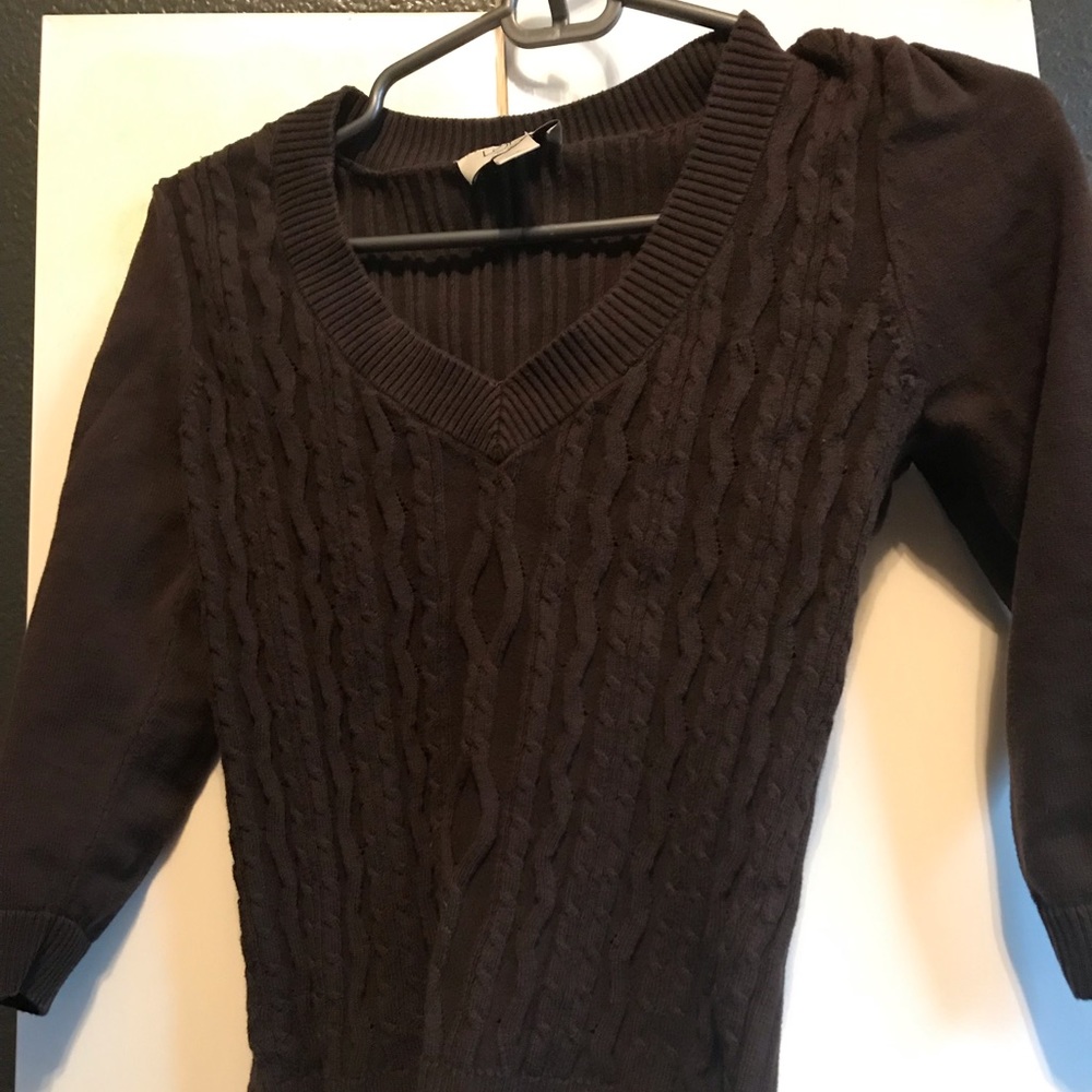 Ann Taylor LOFT petite size S brown sweater